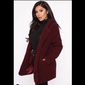 No Chills Coat (Burgundy)